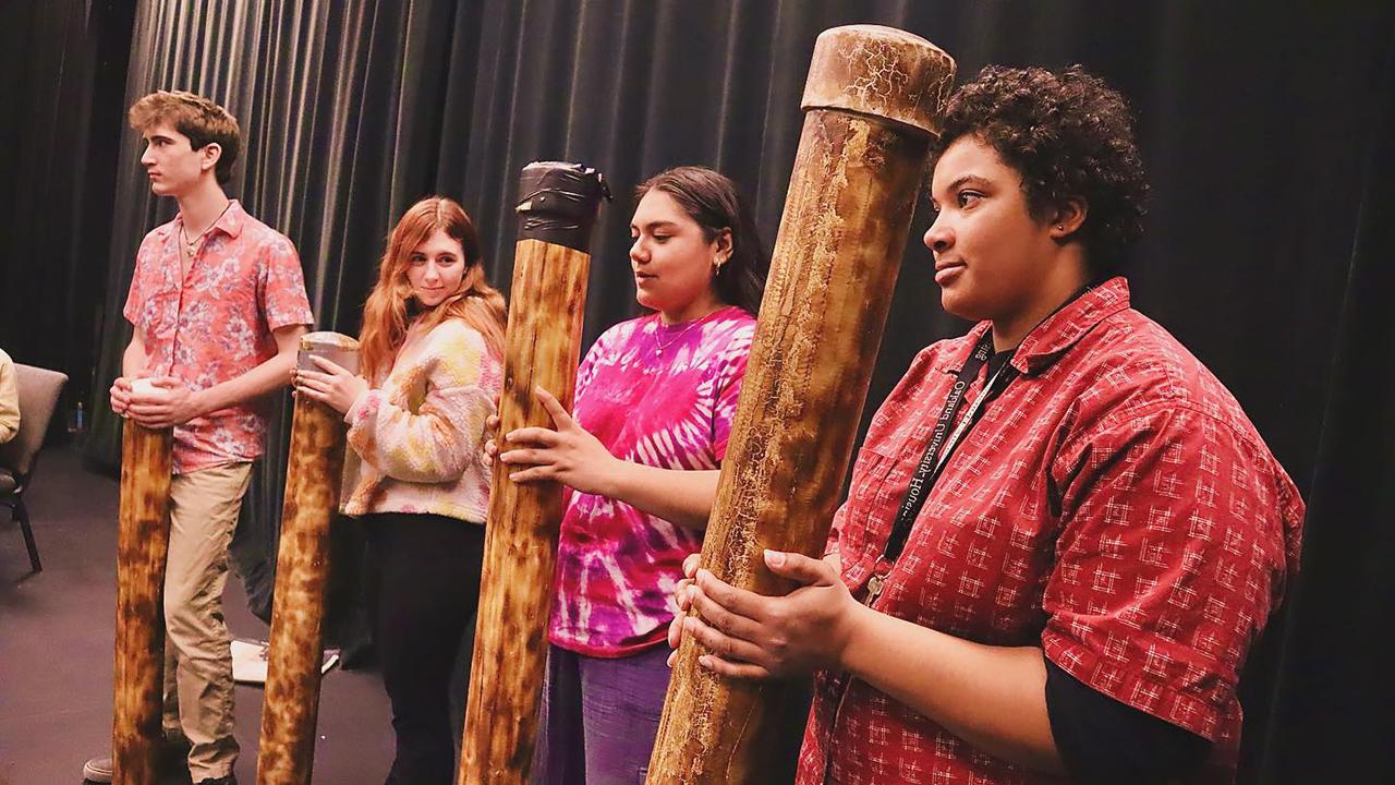 Caribbean Dreamin' cast members rehearse